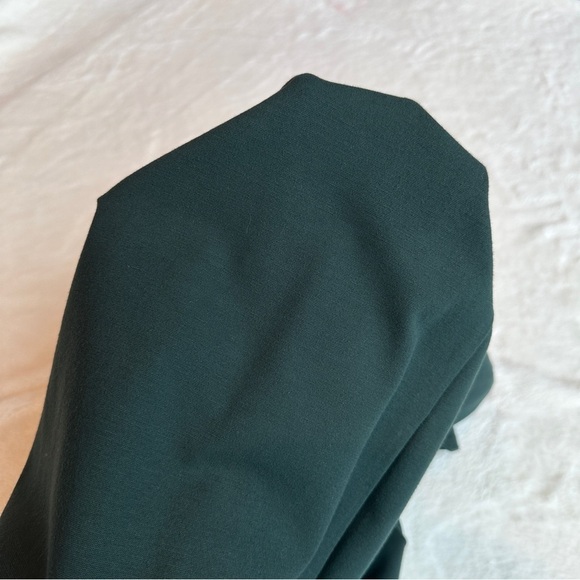 💥SALE💥 Lafayette 148 Paloma Shift 3/4 Sleeve Viscose Green Knee Dress M - Picture 6 of 13